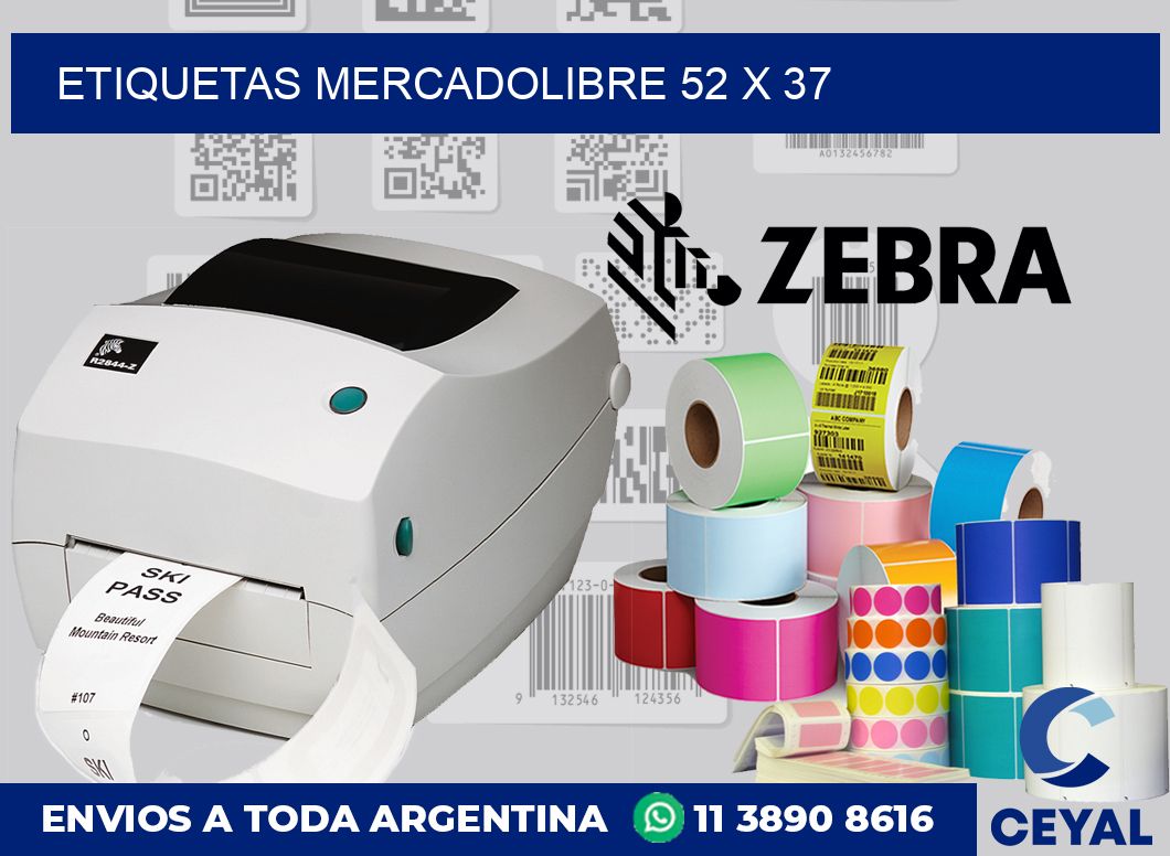 etiquetas mercadolibre 52 x 37