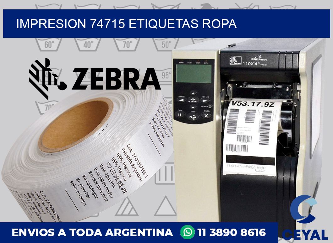 impresion 74715 etiquetas ropa