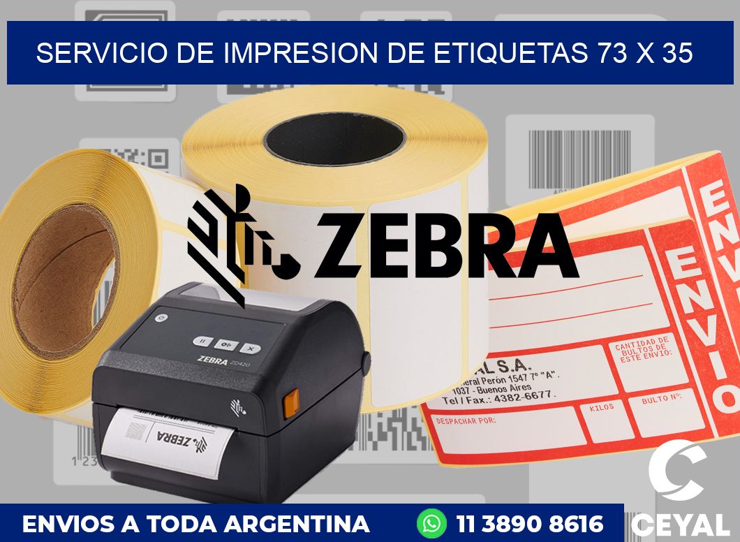 servicio de impresion de etiquetas 73 x 35