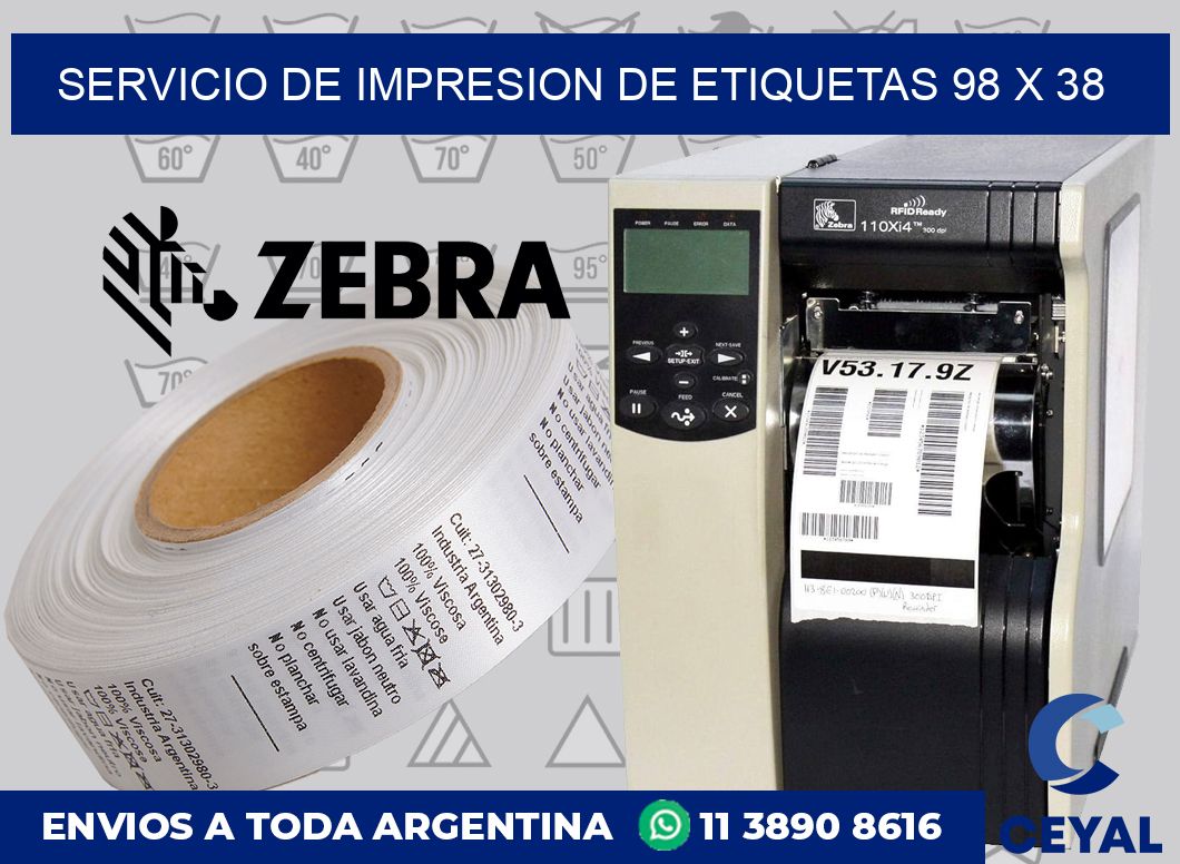 servicio de impresion de etiquetas 98 x 38