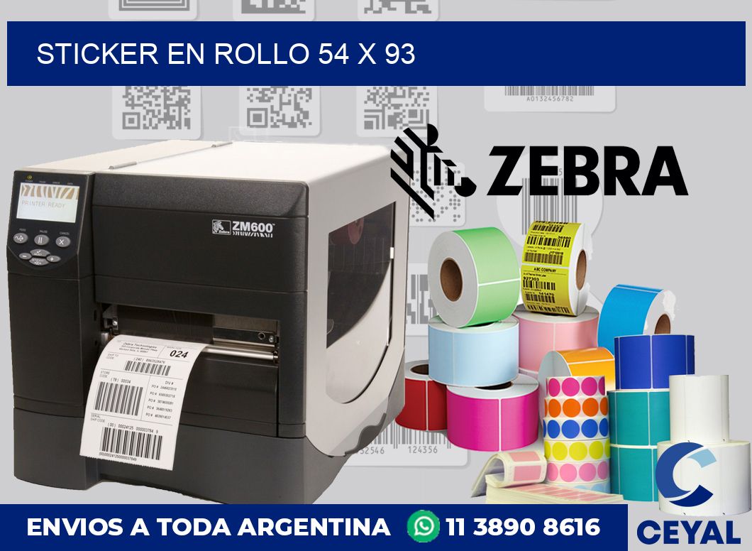 sticker en rollo 54 x 93