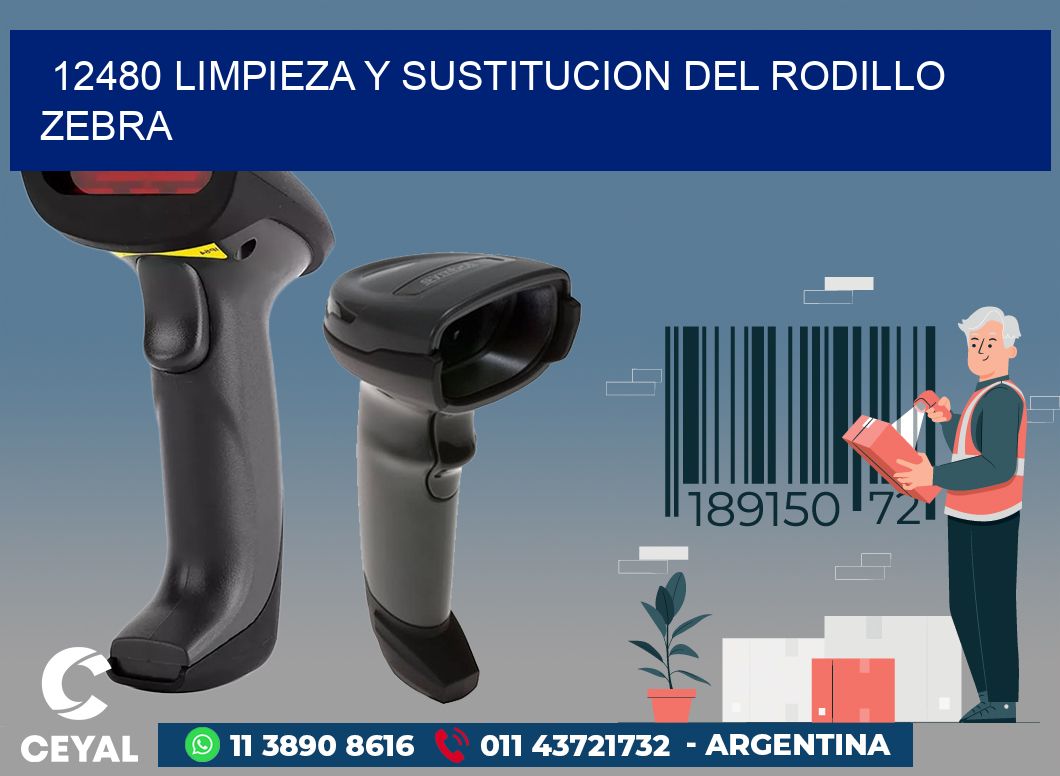 12480 LIMPIEZA Y SUSTITUCION DEL RODILLO ZEBRA