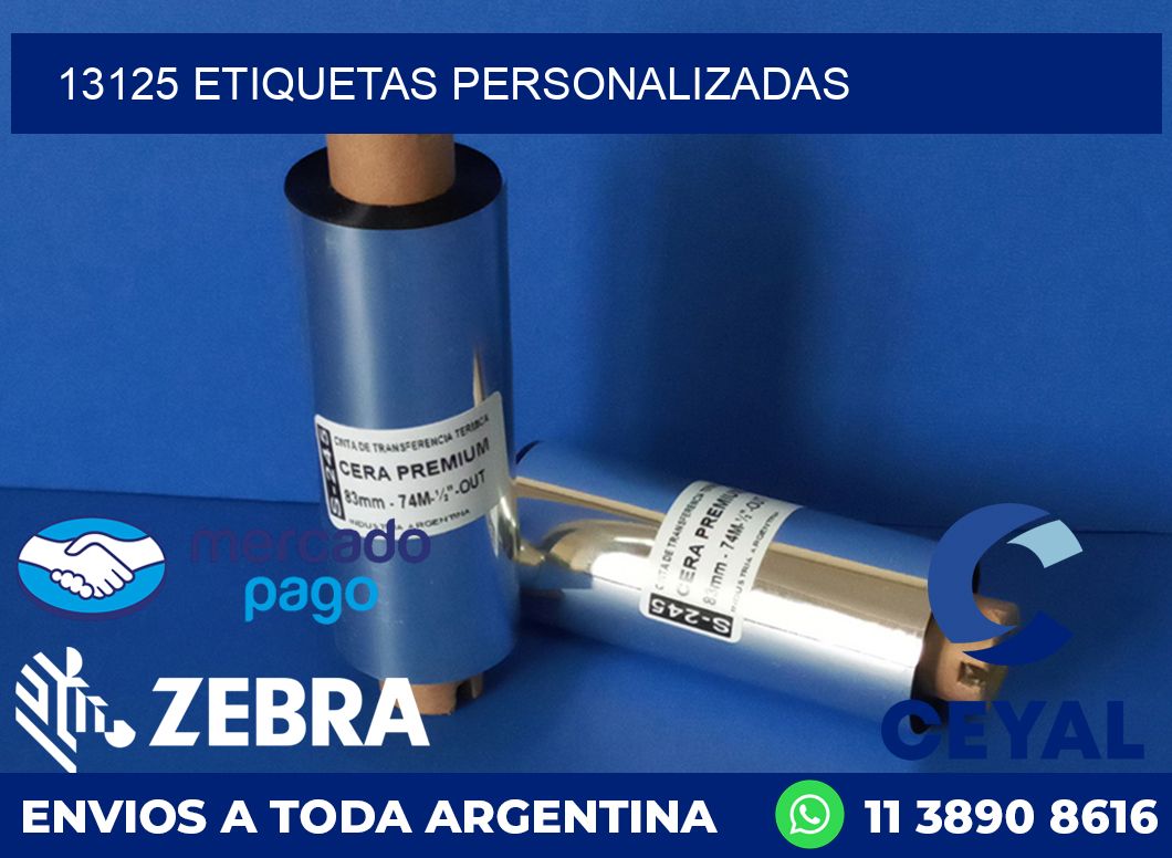 13125 ETIQUETAS PERSONALIZADAS