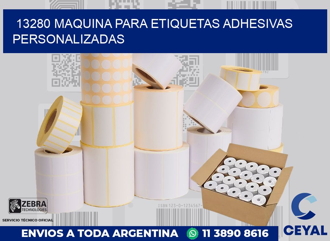 13280 MAQUINA PARA ETIQUETAS ADHESIVAS PERSONALIZADAS