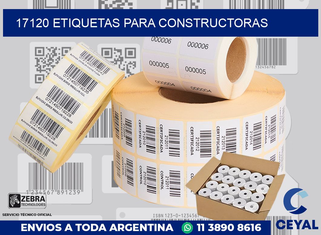 17120 ETIQUETAS PARA CONSTRUCTORAS