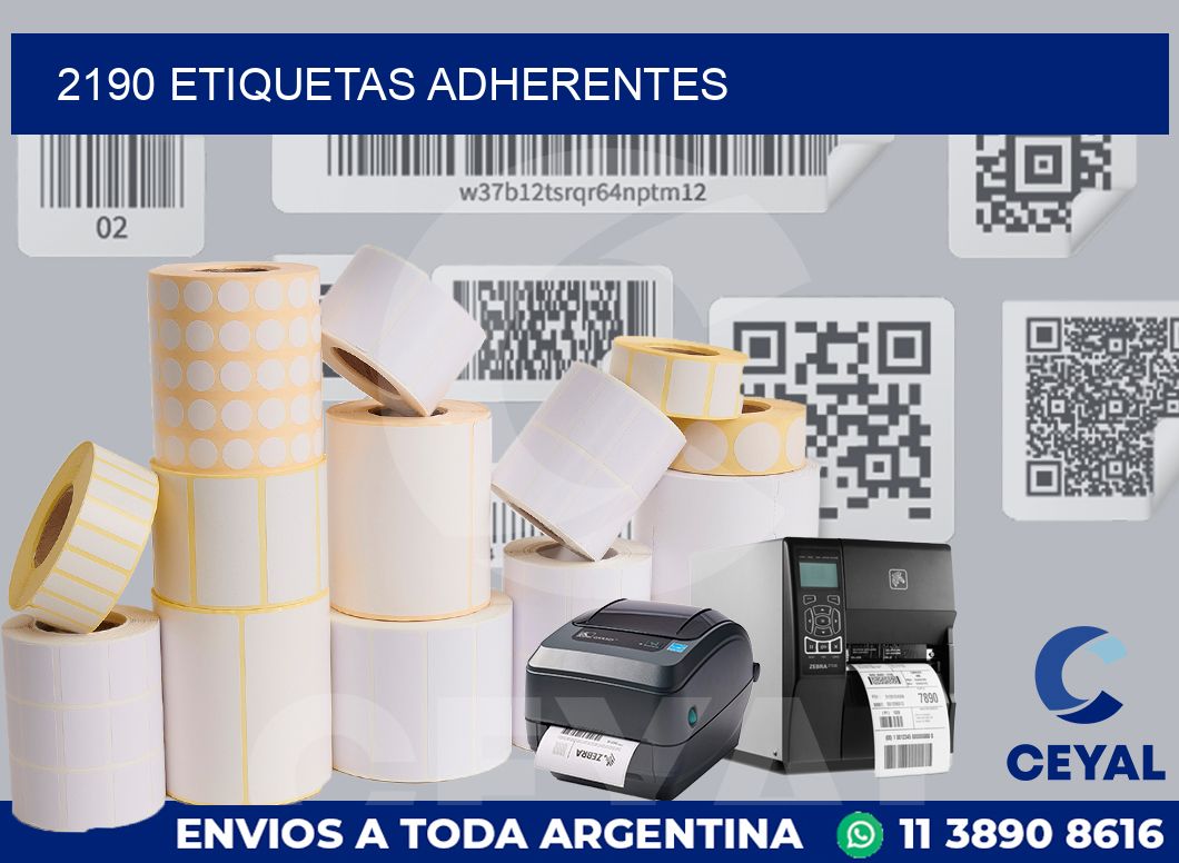 2190 ETIQUETAS ADHERENTES