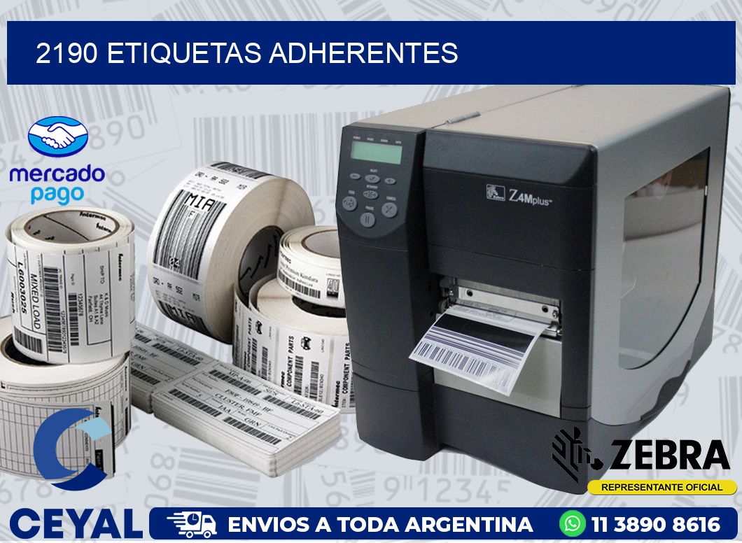 2190 ETIQUETAS ADHERENTES