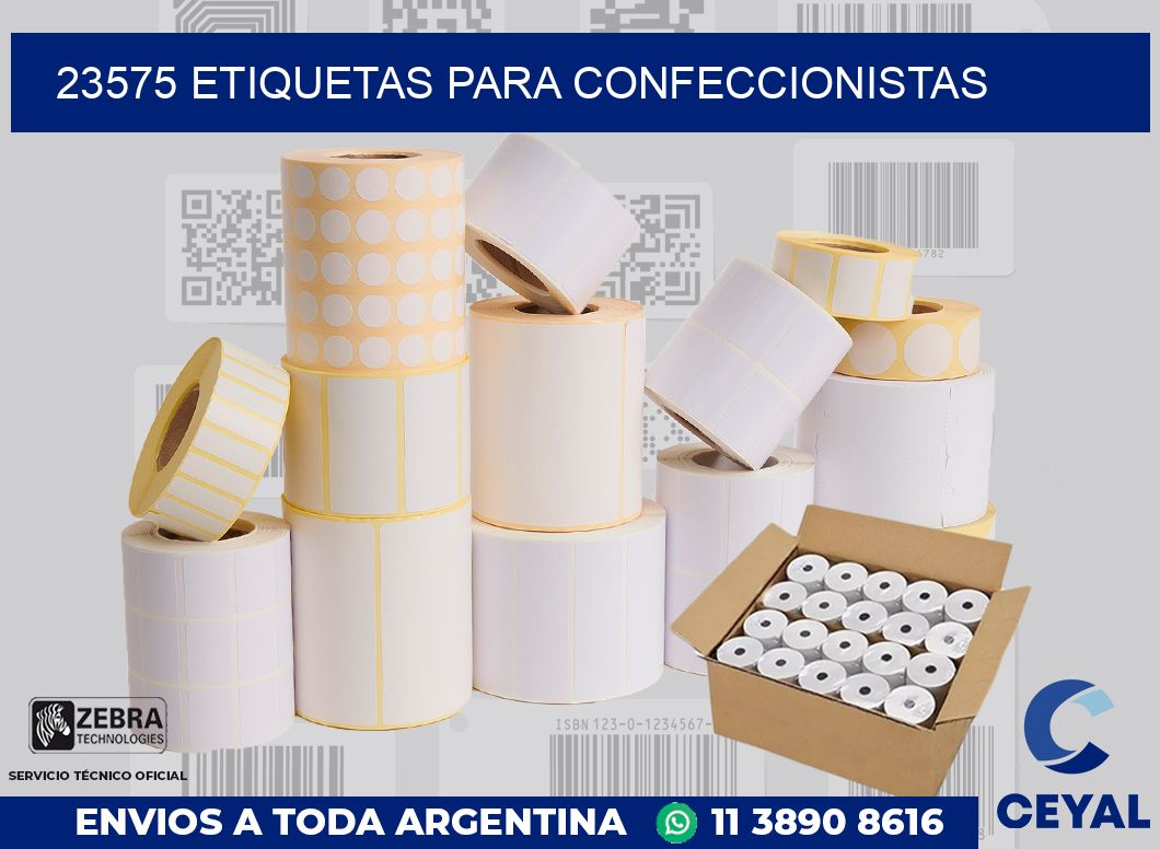 23575 ETIQUETAS PARA CONFECCIONISTAS