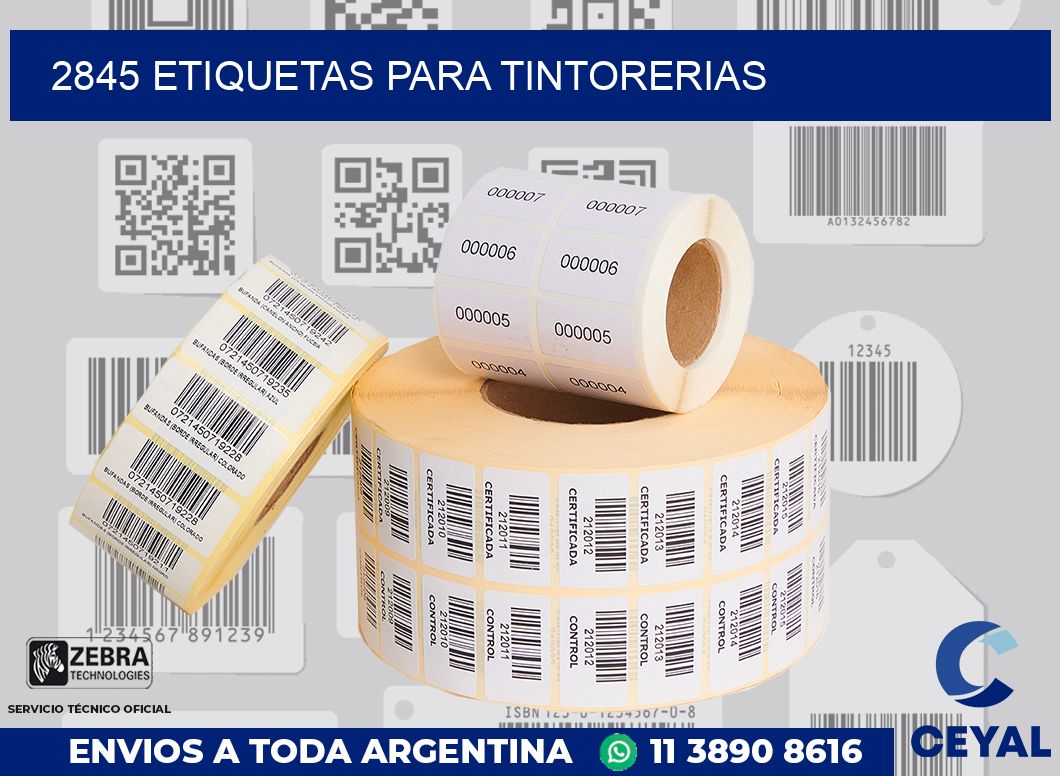 2845 ETIQUETAS PARA TINTORERIAS