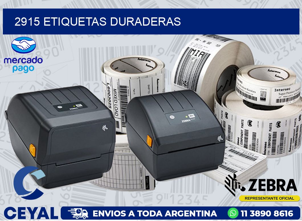 2915 ETIQUETAS DURADERAS