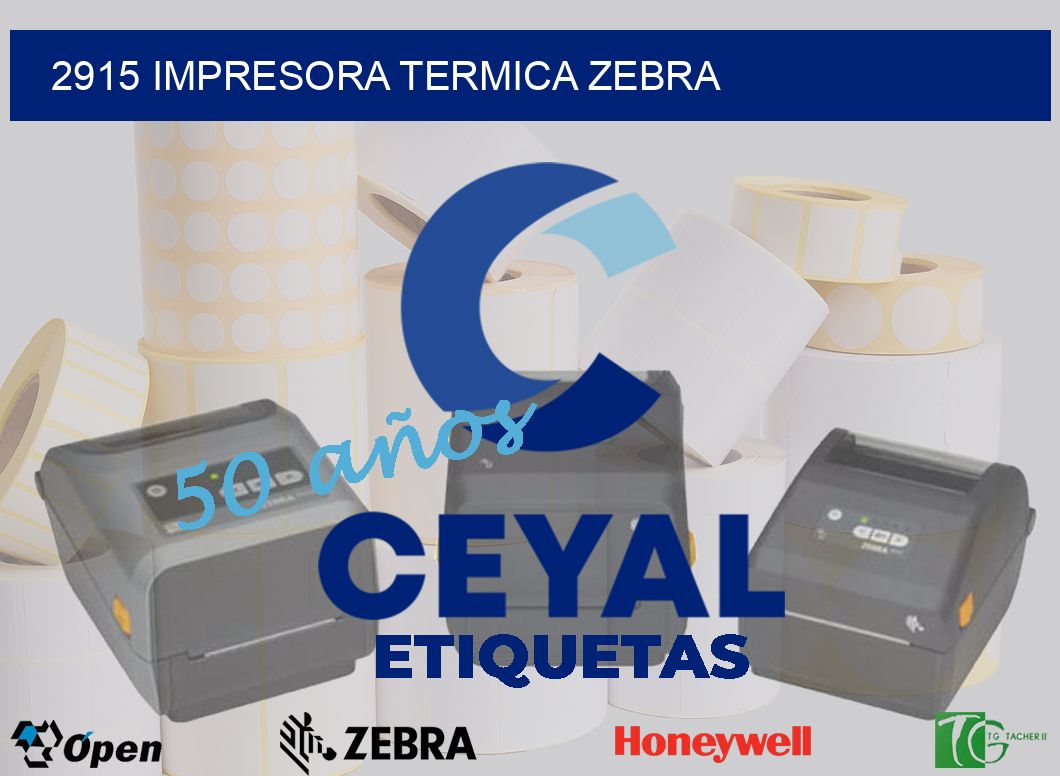 2915 IMPRESORA TERMICA ZEBRA