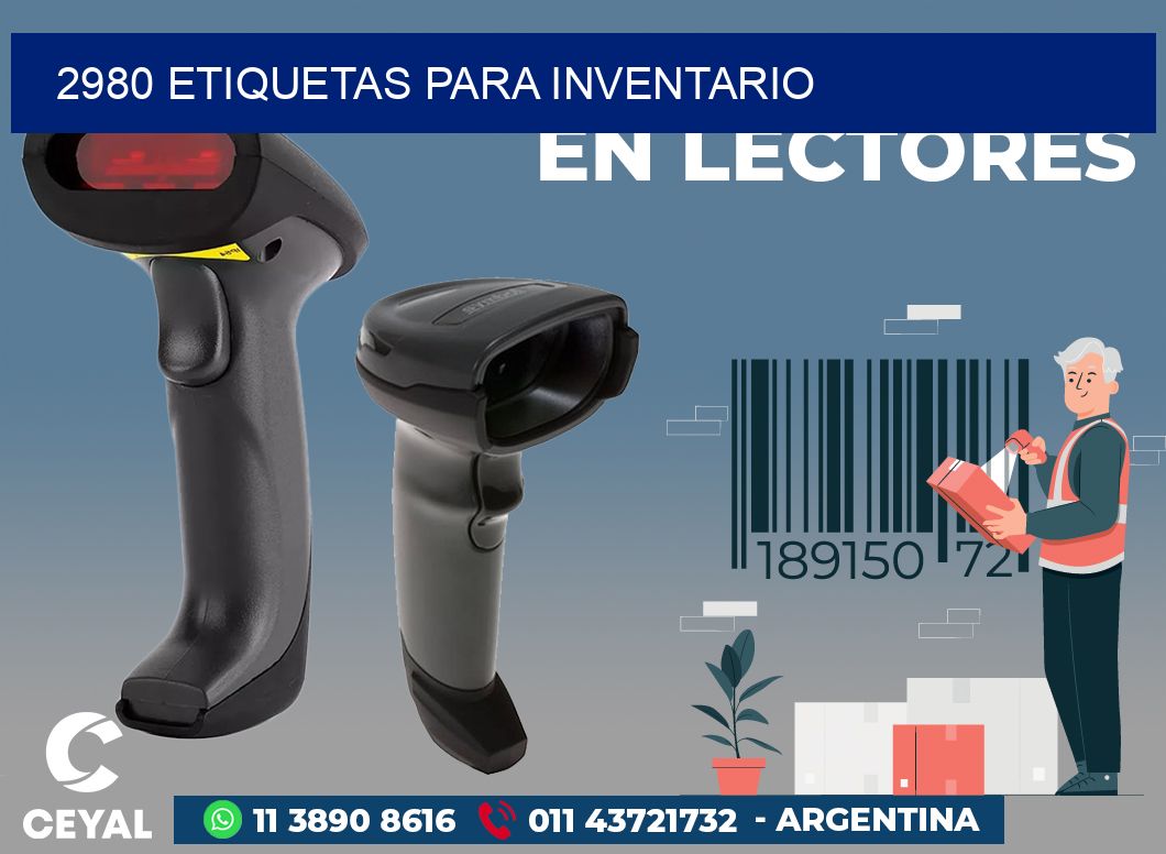 2980 ETIQUETAS PARA INVENTARIO