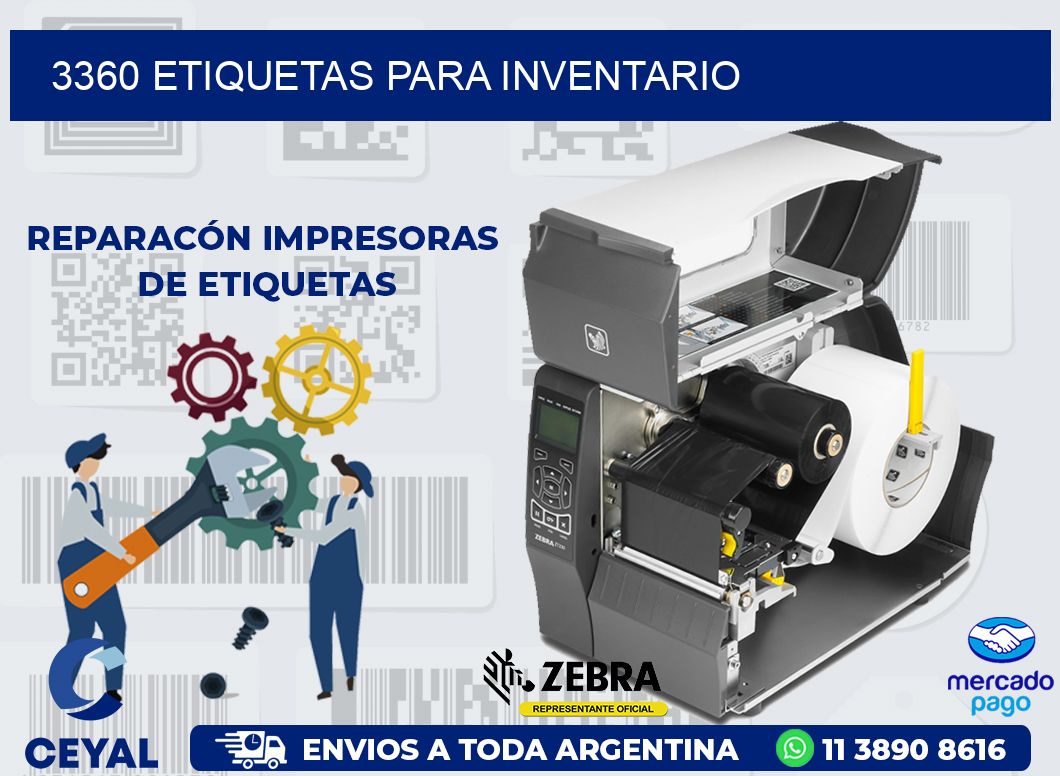 3360 ETIQUETAS PARA INVENTARIO