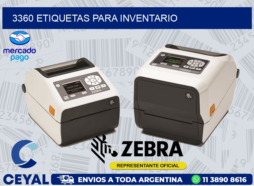 3360 ETIQUETAS PARA INVENTARIO