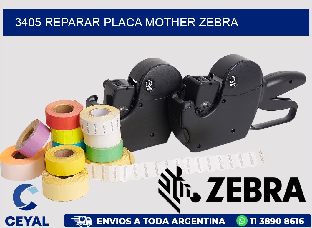 3405 REPARAR PLACA MOTHER ZEBRA