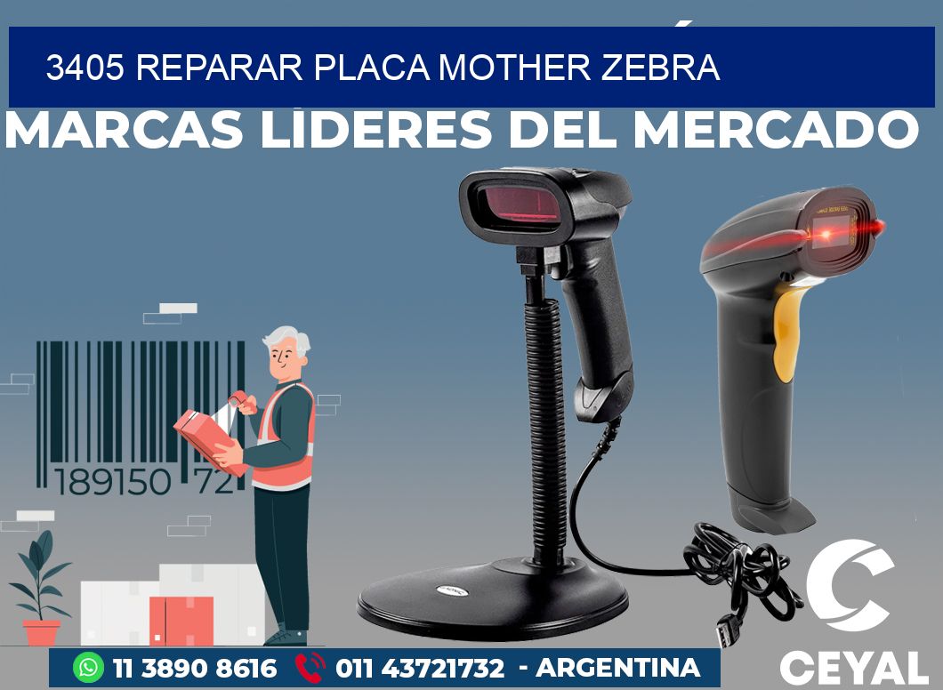 3405 REPARAR PLACA MOTHER ZEBRA