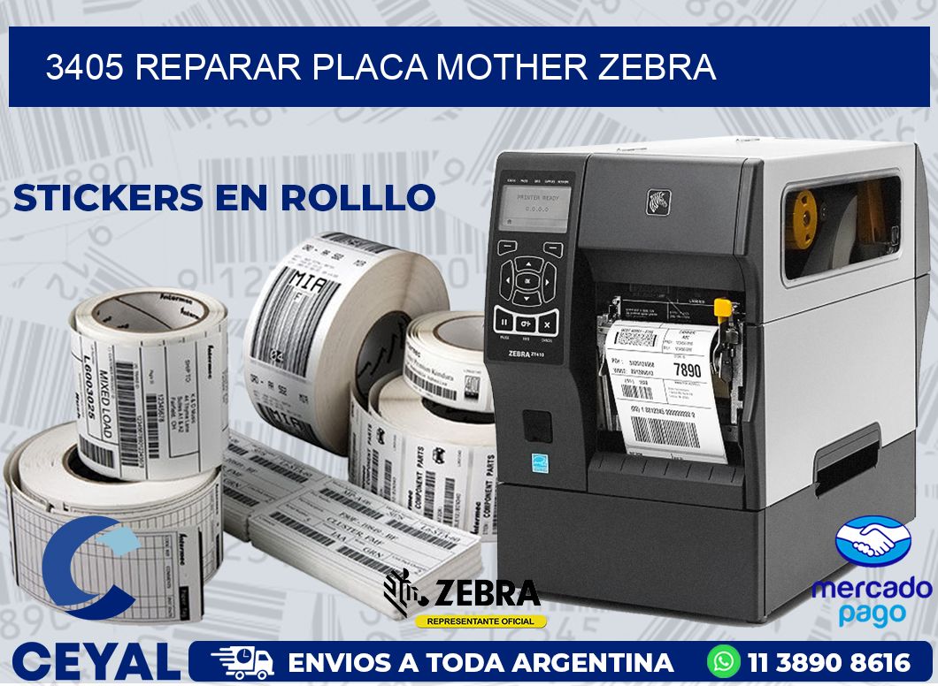 3405 REPARAR PLACA MOTHER ZEBRA