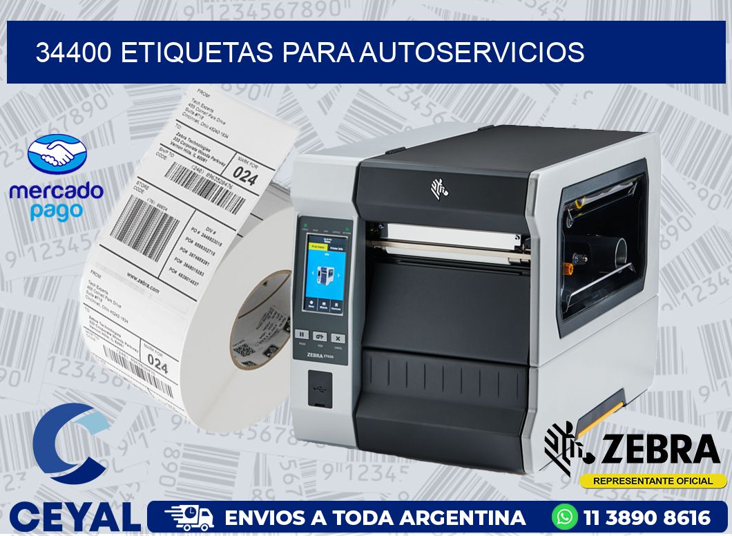 34400 ETIQUETAS PARA AUTOSERVICIOS