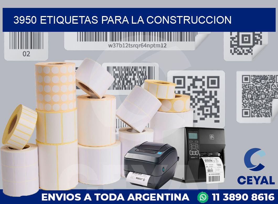 3950 ETIQUETAS PARA LA CONSTRUCCION