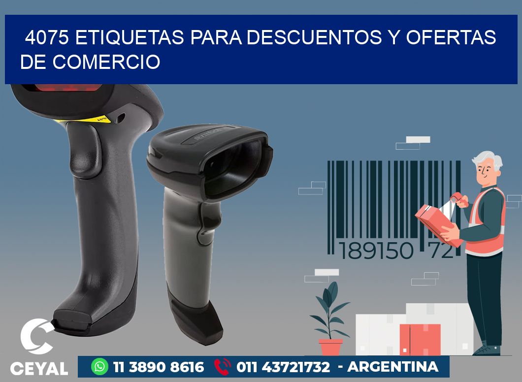 4075 ETIQUETAS PARA DESCUENTOS Y OFERTAS DE COMERCIO