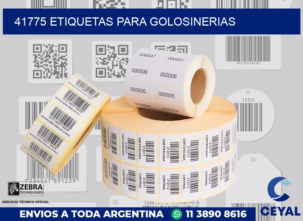 41775 ETIQUETAS PARA GOLOSINERIAS