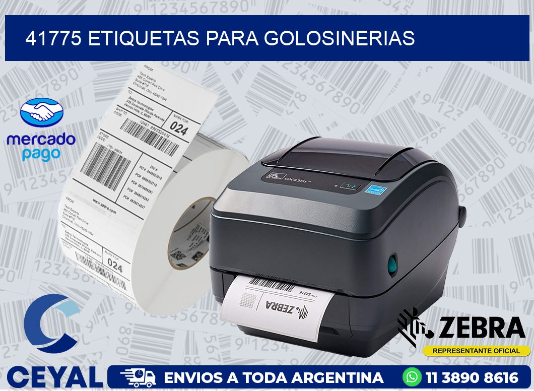 41775 ETIQUETAS PARA GOLOSINERIAS