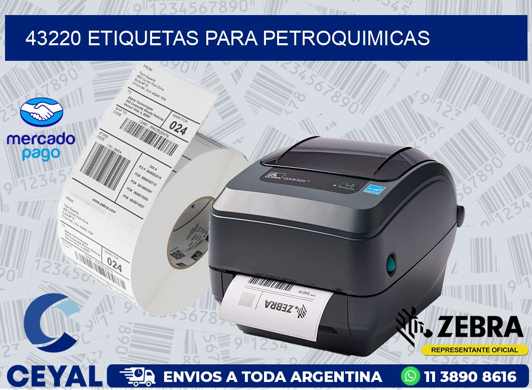 43220 ETIQUETAS PARA PETROQUIMICAS