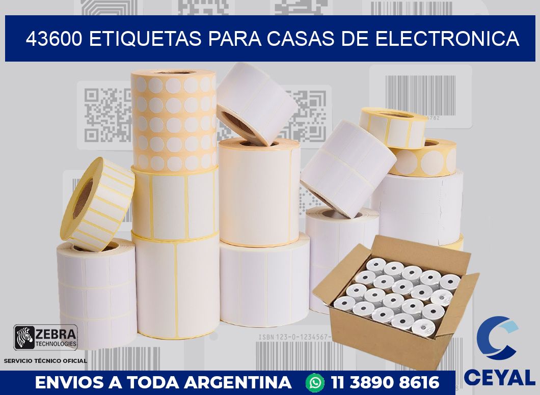 43600 ETIQUETAS PARA CASAS DE ELECTRONICA