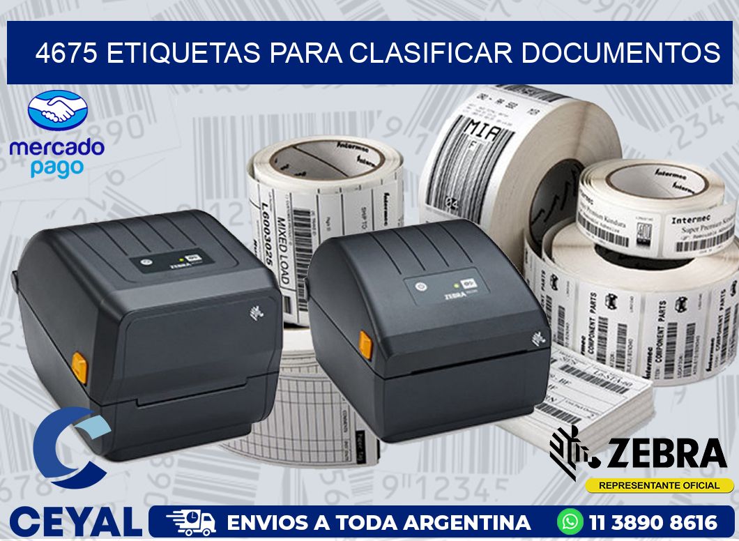 4675 ETIQUETAS PARA CLASIFICAR DOCUMENTOS