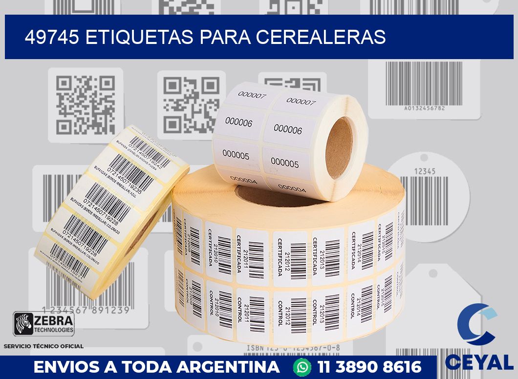 49745 ETIQUETAS PARA CEREALERAS