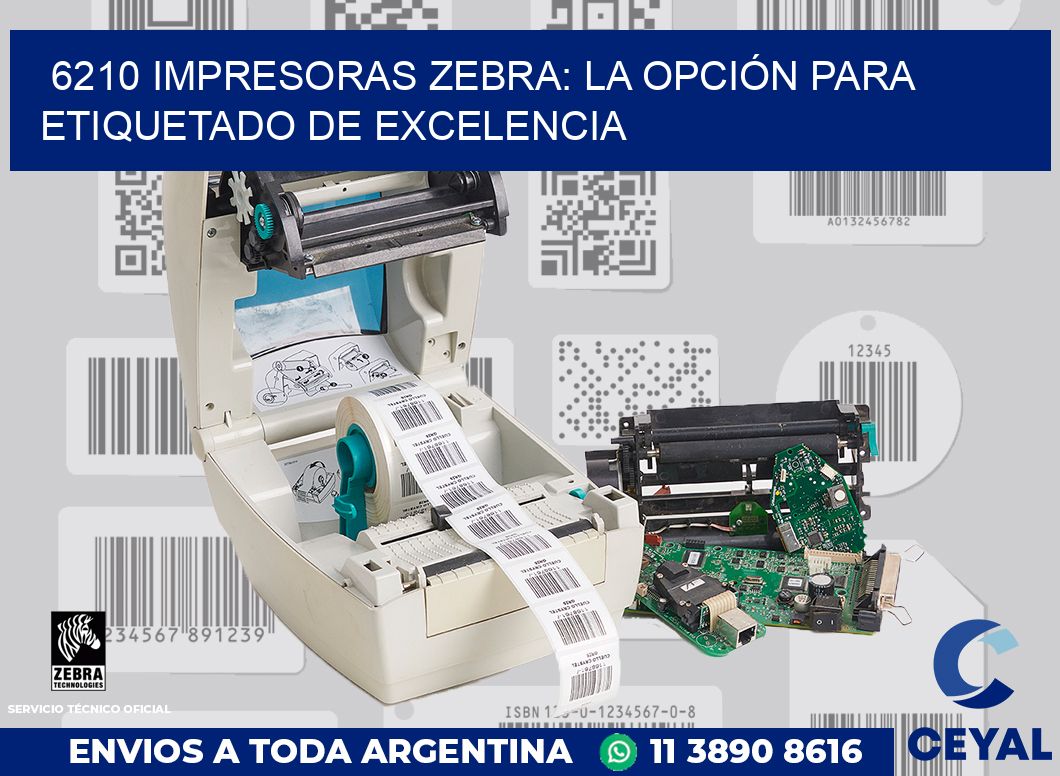 6210 IMPRESORAS ZEBRA: LA OPCIÓN PARA ETIQUETADO DE EXCELENCIA