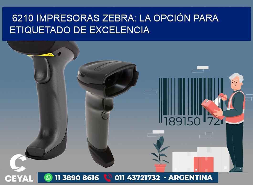 6210 IMPRESORAS ZEBRA: LA OPCIÓN PARA ETIQUETADO DE EXCELENCIA