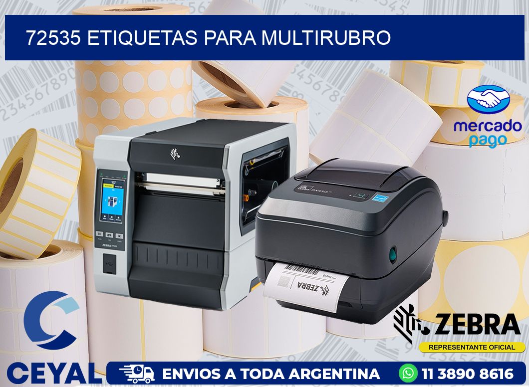 72535 ETIQUETAS PARA MULTIRUBRO