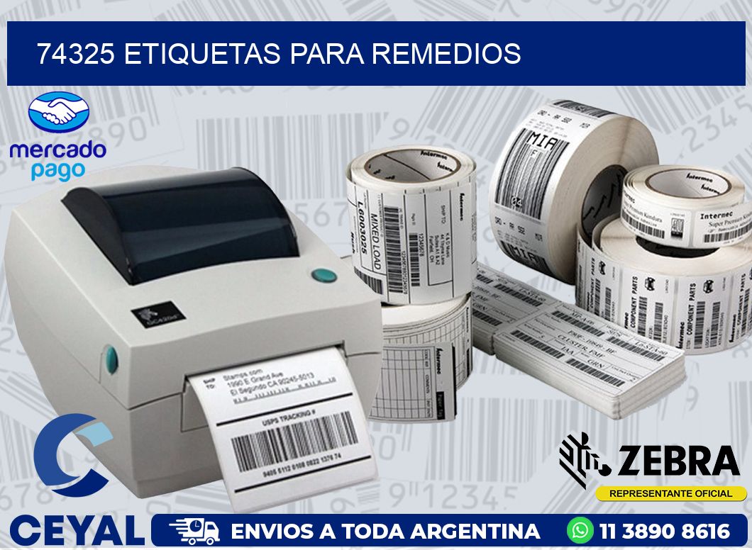 74325 ETIQUETAS PARA REMEDIOS