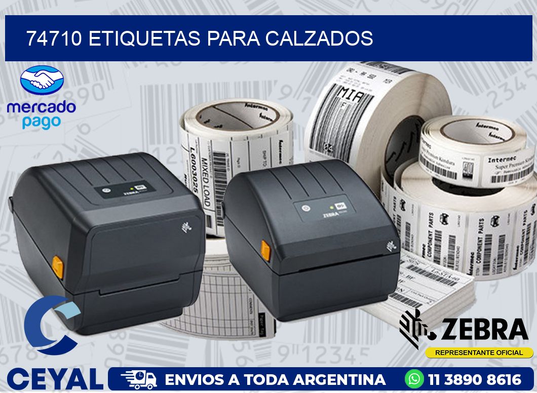 74710 ETIQUETAS PARA CALZADOS