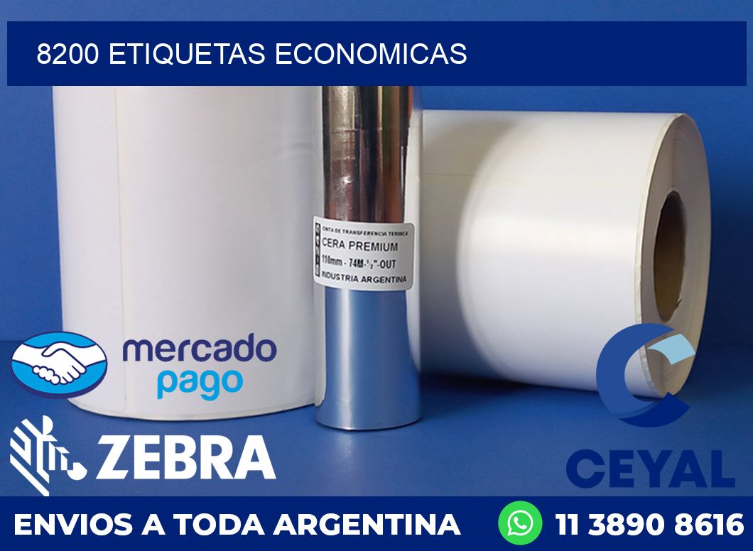 8200 ETIQUETAS ECONOMICAS