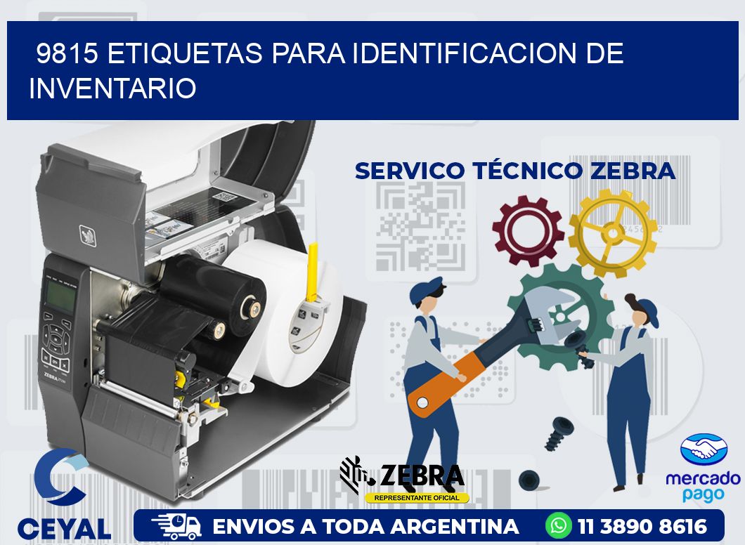 9815 ETIQUETAS PARA IDENTIFICACION DE INVENTARIO