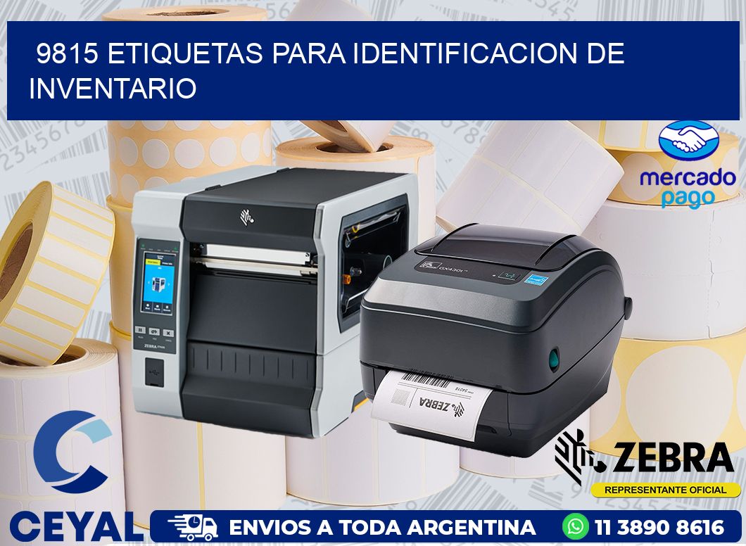 9815 ETIQUETAS PARA IDENTIFICACION DE INVENTARIO