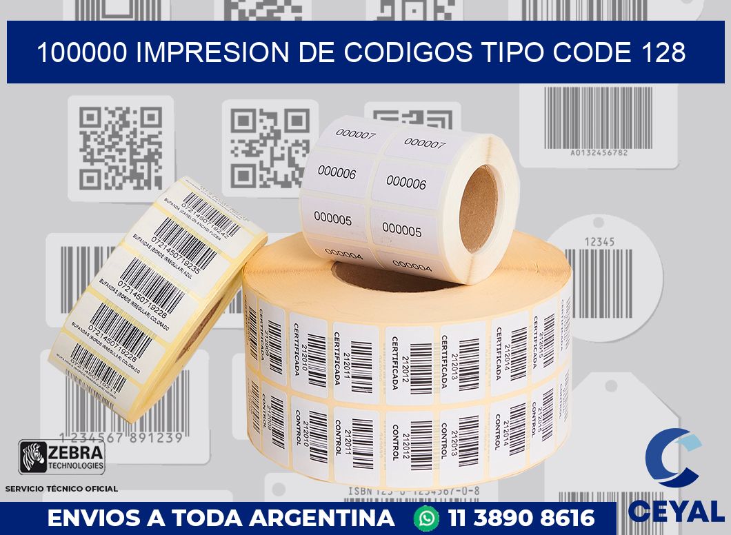 100000 IMPRESION DE CODIGOS TIPO CODE 128