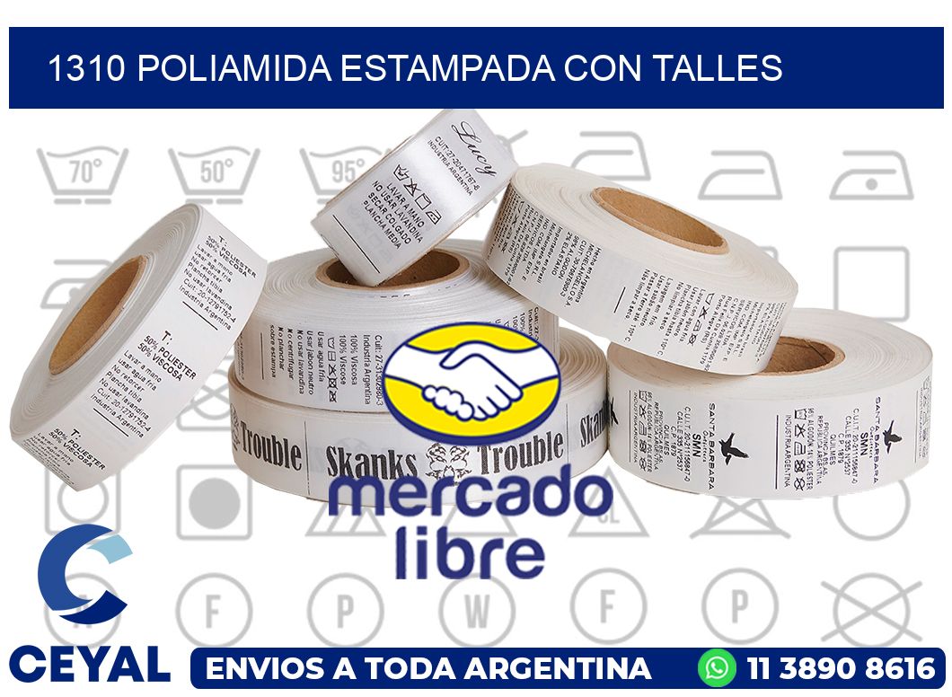 1310 POLIAMIDA ESTAMPADA CON TALLES