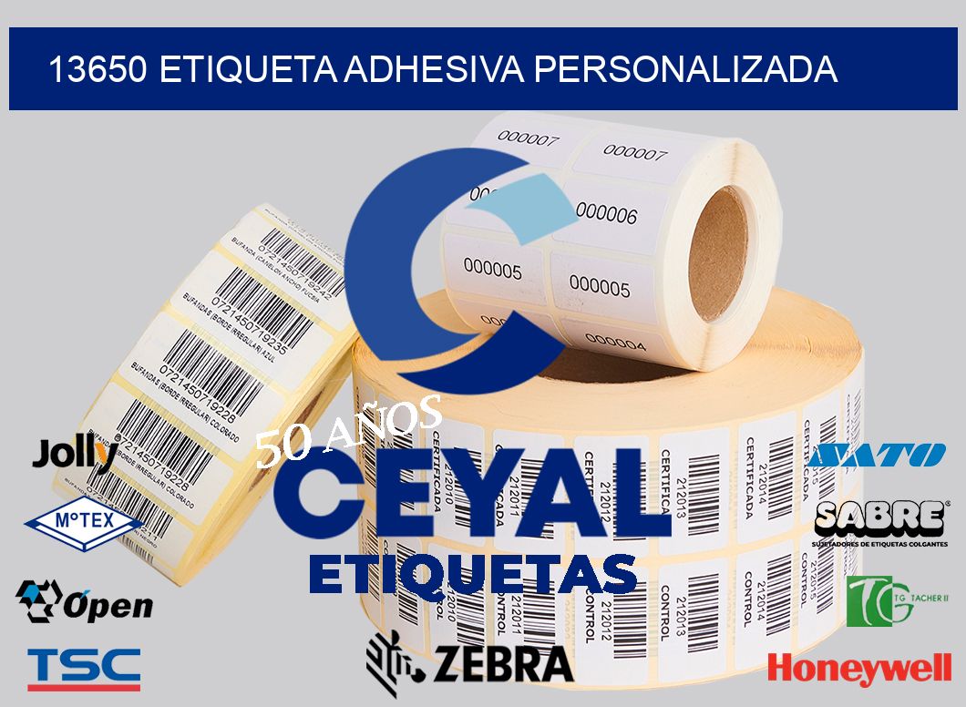 13650 ETIQUETA ADHESIVA PERSONALIZADA