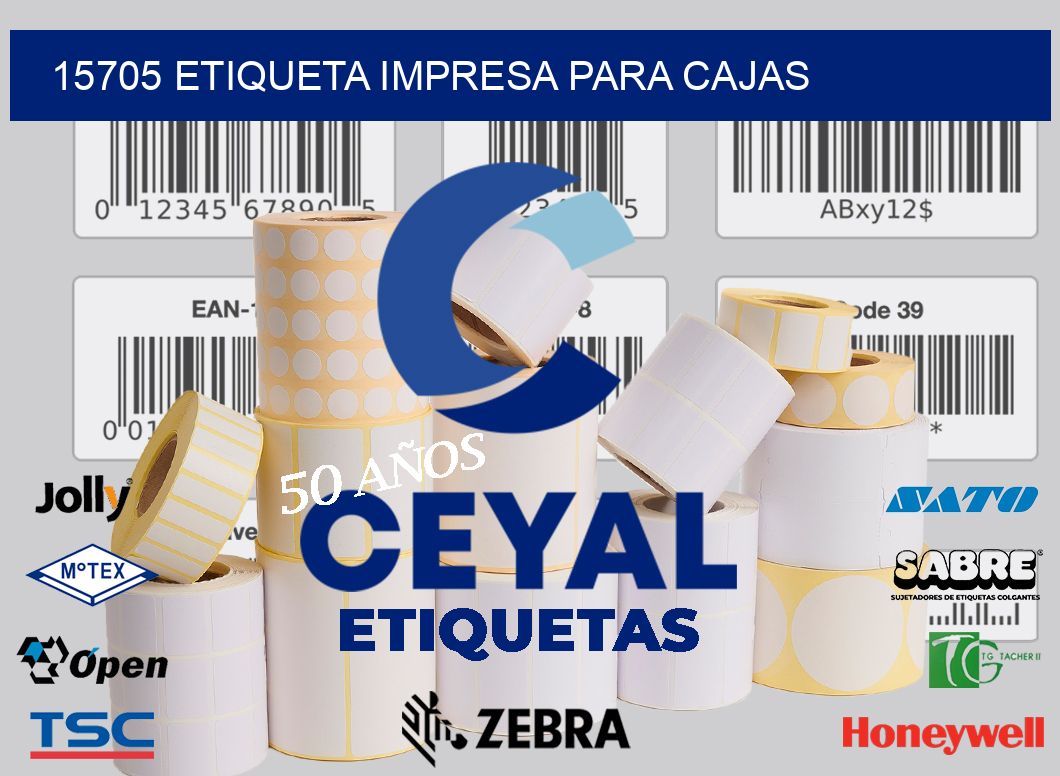 15705 ETIQUETA IMPRESA PARA CAJAS