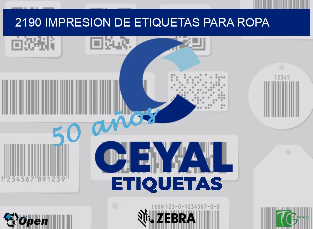 2190 IMPRESION DE ETIQUETAS PARA ROPA