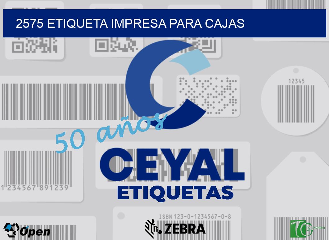 2575 ETIQUETA IMPRESA PARA CAJAS