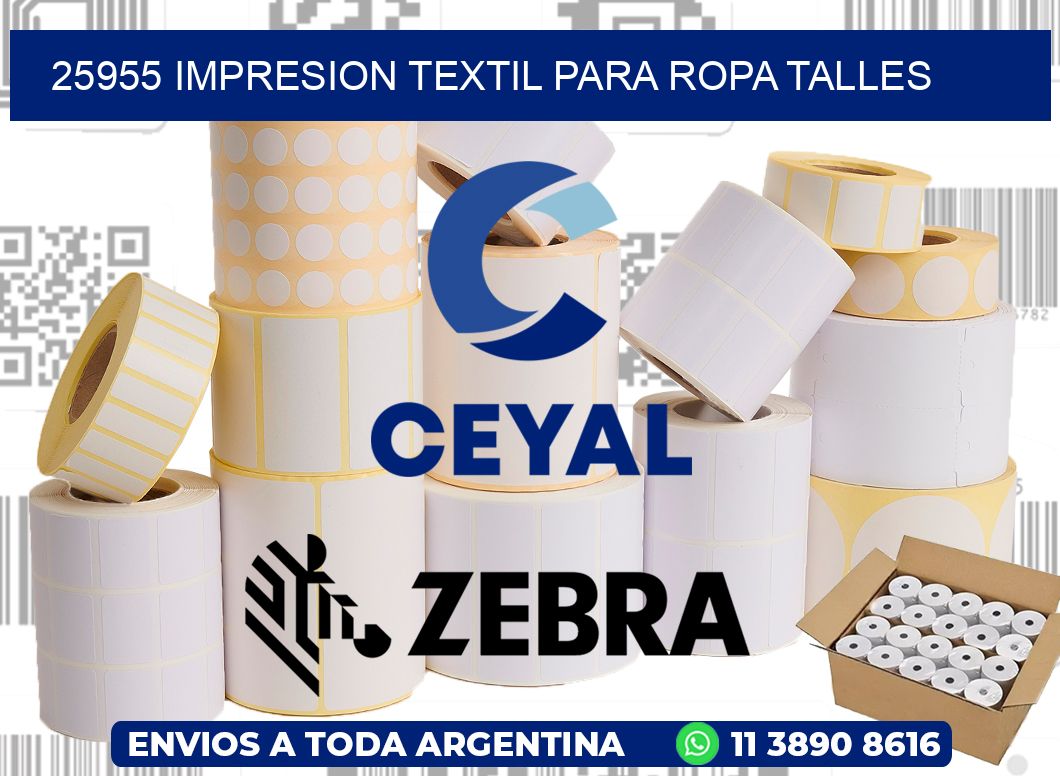 25955 IMPRESION TEXTIL PARA ROPA TALLES