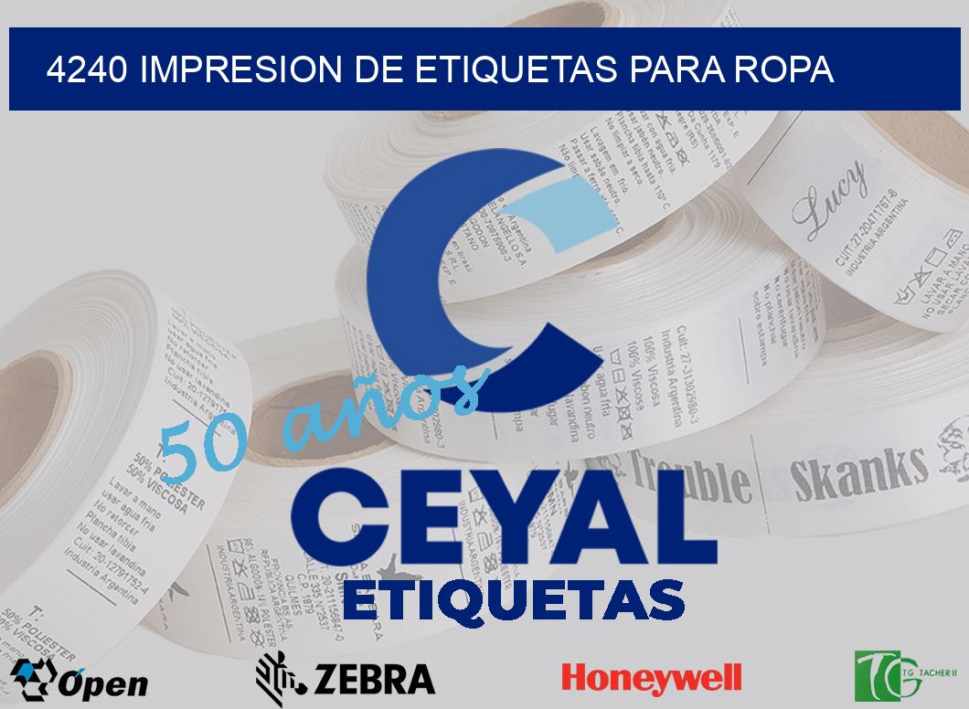 4240 IMPRESION DE ETIQUETAS PARA ROPA