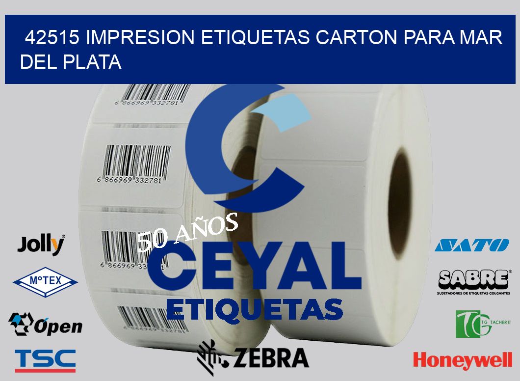 42515 IMPRESION ETIQUETAS CARTON PARA MAR DEL PLATA