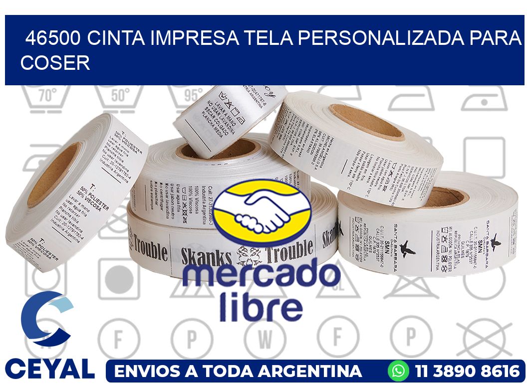 46500 CINTA IMPRESA TELA PERSONALIZADA PARA COSER