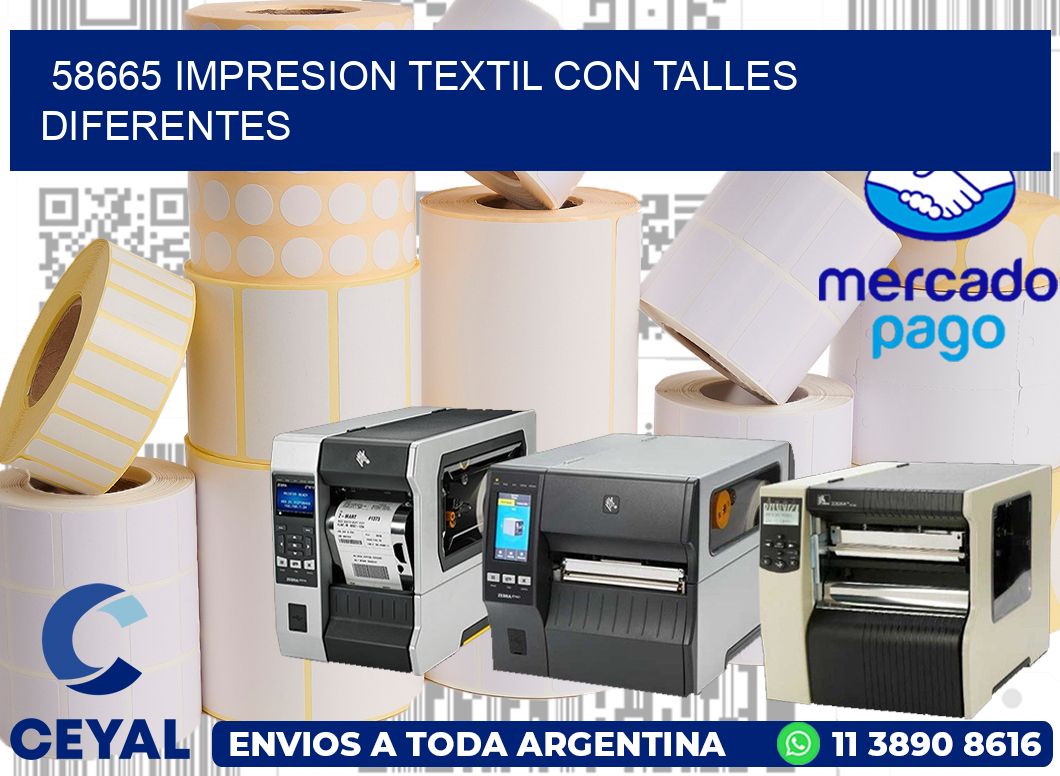 58665 IMPRESION TEXTIL CON TALLES DIFERENTES