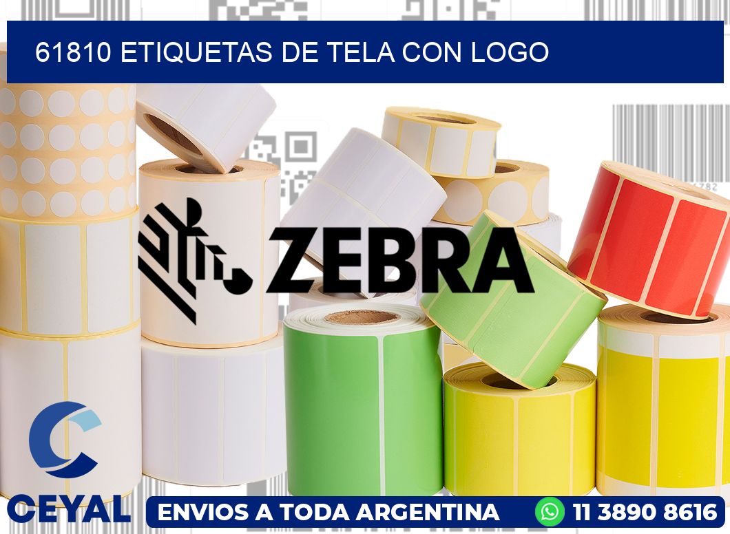 61810 ETIQUETAS DE TELA CON LOGO